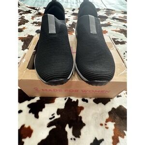 Ryka Women's Echo Knit Slip-On Sneaker Black Size 11M New No Box